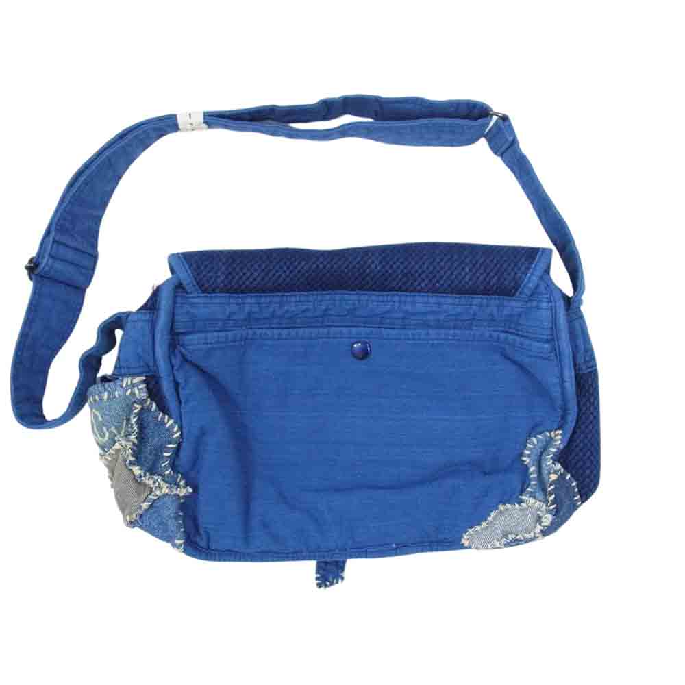 PORTER CLASSIC ポータークラシック PC KENDO SHOULDER BAG M  HOBO CUSTOM VER 剣道 ケンドー ショルダーバッグ ホーボー ハンドカスタム パッチワーク加工 ショルダーバッグ インディゴブルー系【中古】