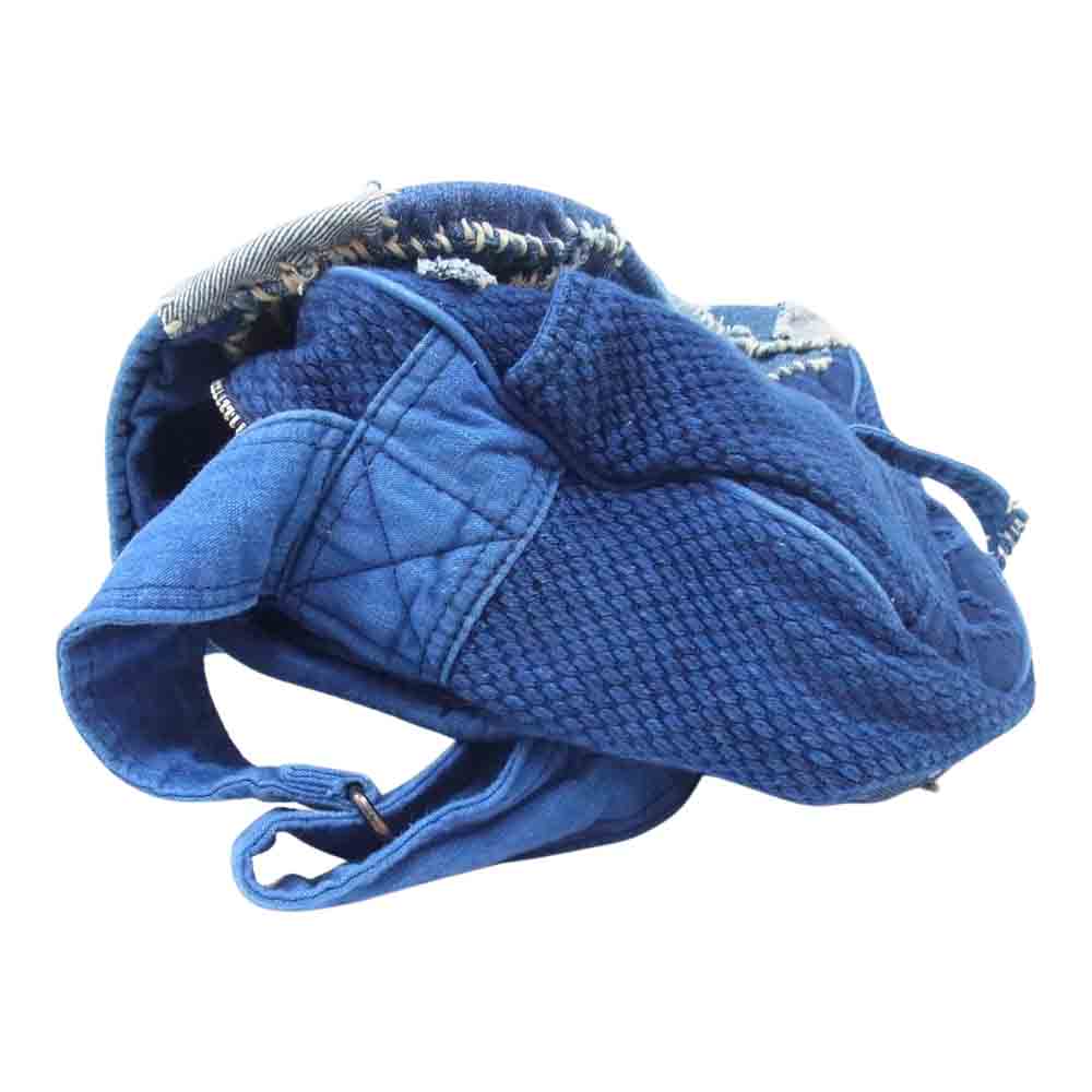 PORTER CLASSIC ポータークラシック PC KENDO SHOULDER BAG M  HOBO CUSTOM VER 剣道 ケンドー ショルダーバッグ ホーボー ハンドカスタム パッチワーク加工 ショルダーバッグ インディゴブルー系【中古】