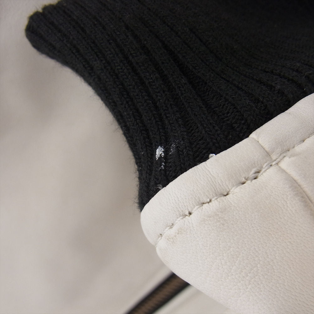 AVIREX アヴィレックス 6151075 MA-1 ラムレザーフライト ジャケット オフホワイト系 M【中古】