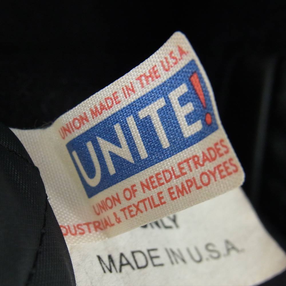 ヴィンテージ Excelled USA製 袖レザー アワード ジャケット スタジャン ブラック系 XL【中古】