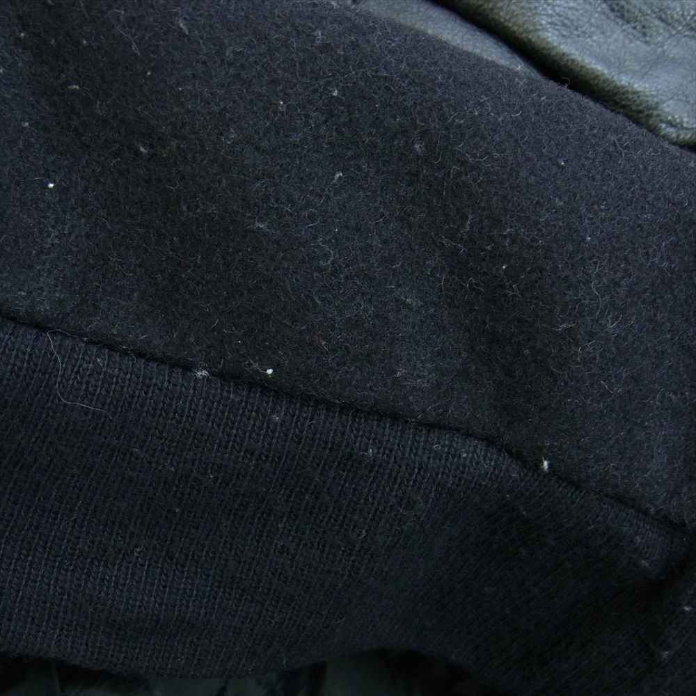 ヴィンテージ Excelled USA製 袖レザー アワード ジャケット スタジャン ブラック系 XL【中古】