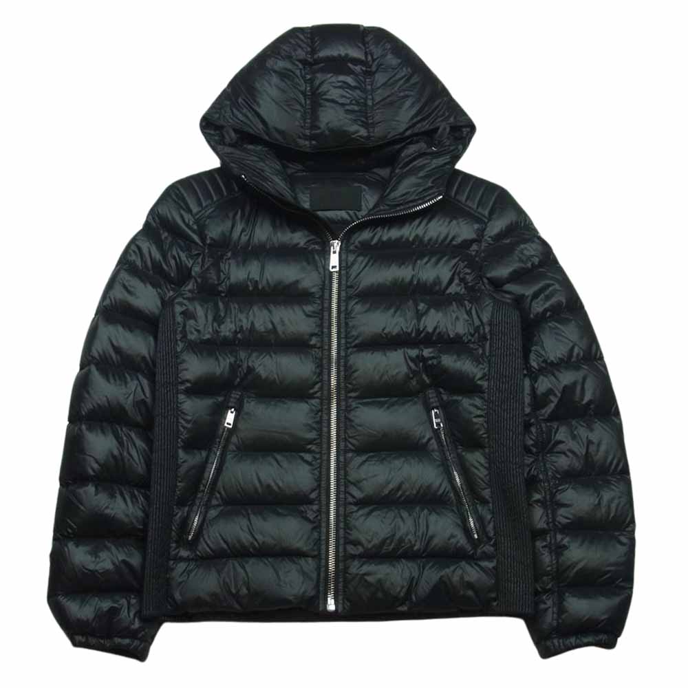 PRADA プラダ SGA654 R142 AR0 三角ロゴ トライアングルプレート ダウン ジャケット カンボジア製 ブラック系 44【中古】