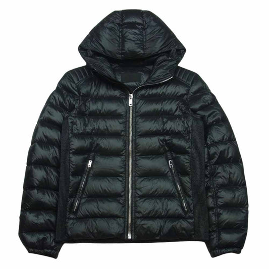 PRADA プラダ SGA654 R142 AR0 三角ロゴ トライアングルプレート ダウン ジャケット カンボジア製 ブラック系 44【中古】