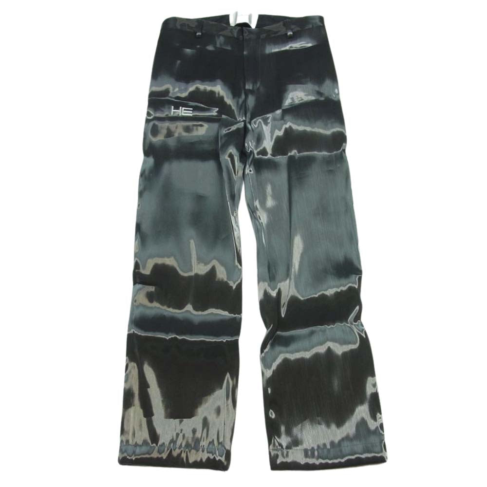 エリオット エミル グレー リキッド メタル トラウザーズ パンツ 中国製 グレー系 メタルカラー系 M【中古】