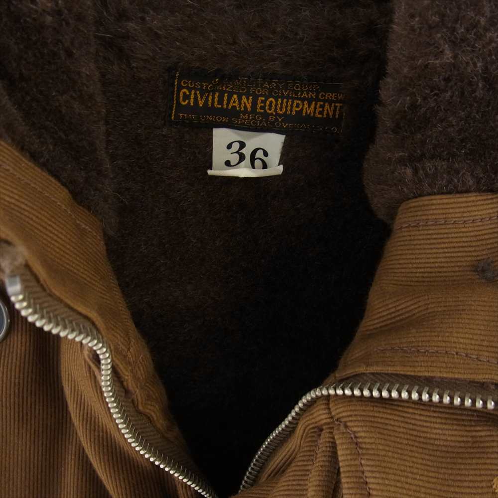 FREEWHEELERS フリーホイーラーズ WINTER AVIATORS VEST NEW YORK NATIONAL GUARD ウインター アビエーターズ ベスト ニューヨーク ナショナルガード セピアブラウン ブラウン系 36【中古】