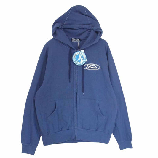 HYSTERIC GLAMOUR ヒステリックグラマー 23AW 02233CF02 MONSTER TRUCK モンスタートラック フルジップ パーカー ネイビー系 L【新古品】【未使用】【中古】