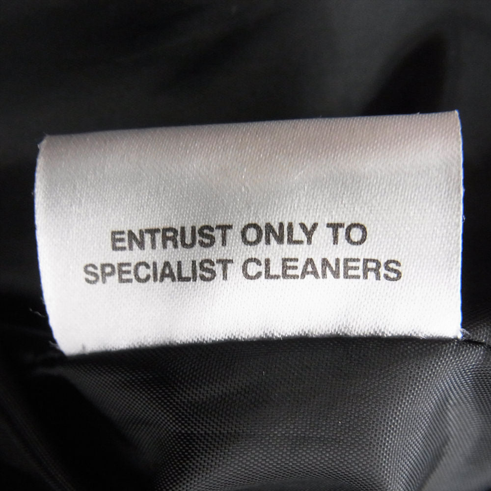 トリプルシックス 英国製 STEER HIDE ステアハイド シングル レザー ライダース ジャケット ブラック系 34【中古】