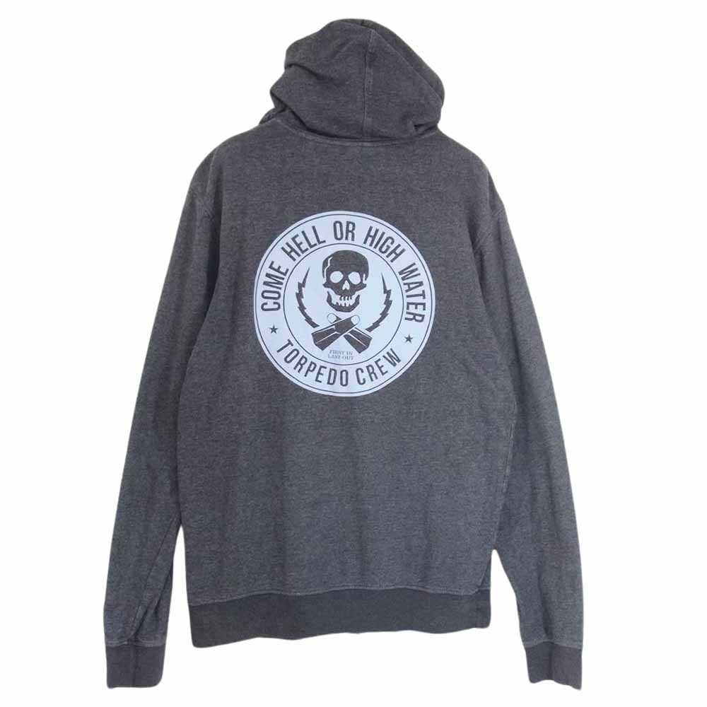 patagonia パタゴニア 15AW 39413 15年製 Torpedo Crew Lightweight Full-Zip Hooded Sweatshirt ライトウェイト フルジップ フーデッド スウェット パーカー グレー系 S【中古】