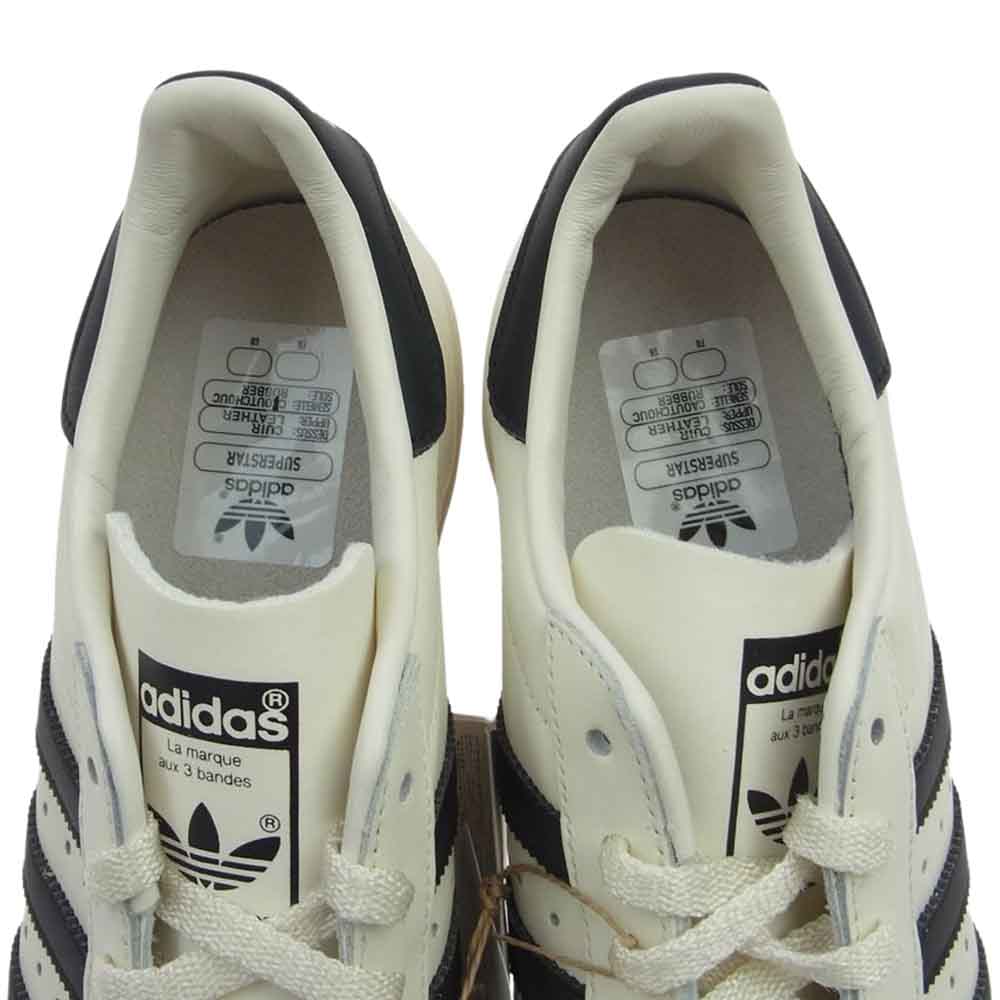 adidas アディダス H06258 Superstar 82 Cloud White/Core Black/Off White スーパースター スニーカー ホワイト系 27cm【新古品】【未使用】【中古】
