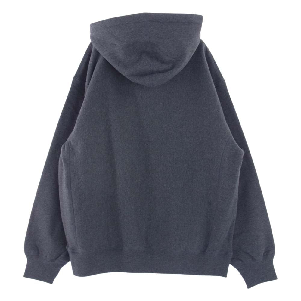 Supreme シュプリーム 21AW Small Box Hooded Sweatshirt スモールボックス フーデッド スウェットシャツ ロゴ フーディー パーカー グレー系 L【美品】【中古】