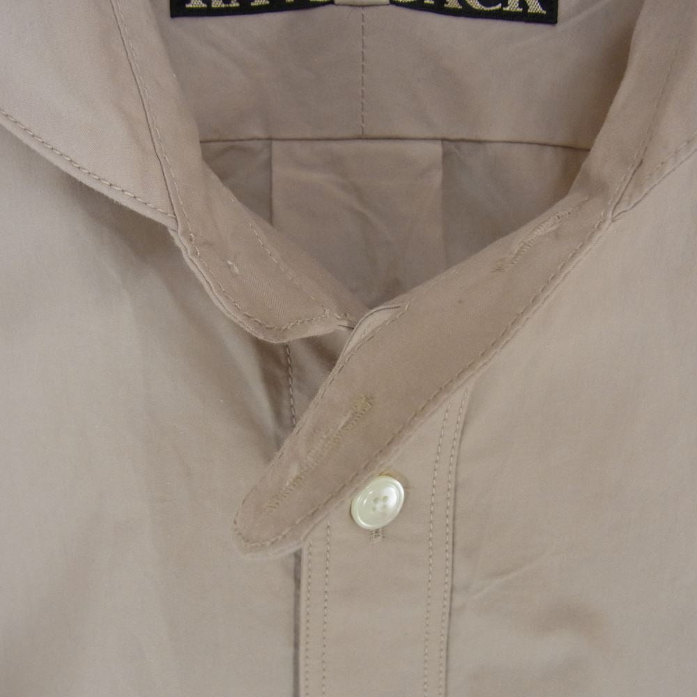 HAVERSACK ハバーザック 822347 ラウンドカラー 長袖 シャツ ライトベージュ系(COL:31) L【中古】