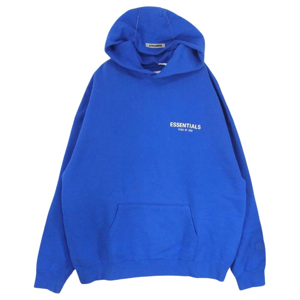 FEAR OF GOD フィアオブゴッド essentials エッセンシャルズ  TMC HOODIE パーカー ブルー系 XL【中古】
