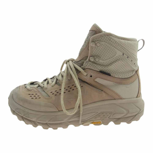 HOKA ONE ONE ホカ オネオネ TOR ULTRA HI WP トゥ ウルトラ ハイ ウォーター プルーフ スニーカー ベージュ系 26cm【中古】