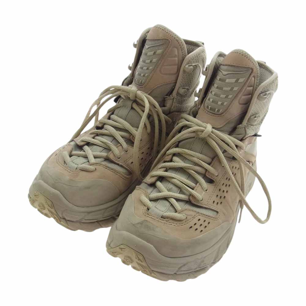 HOKA ONE ONE ホカ オネオネ TOR ULTRA HI WP トゥ ウルトラ ハイ ウォーター プルーフ スニーカー ベージュ系 26cm【中古】