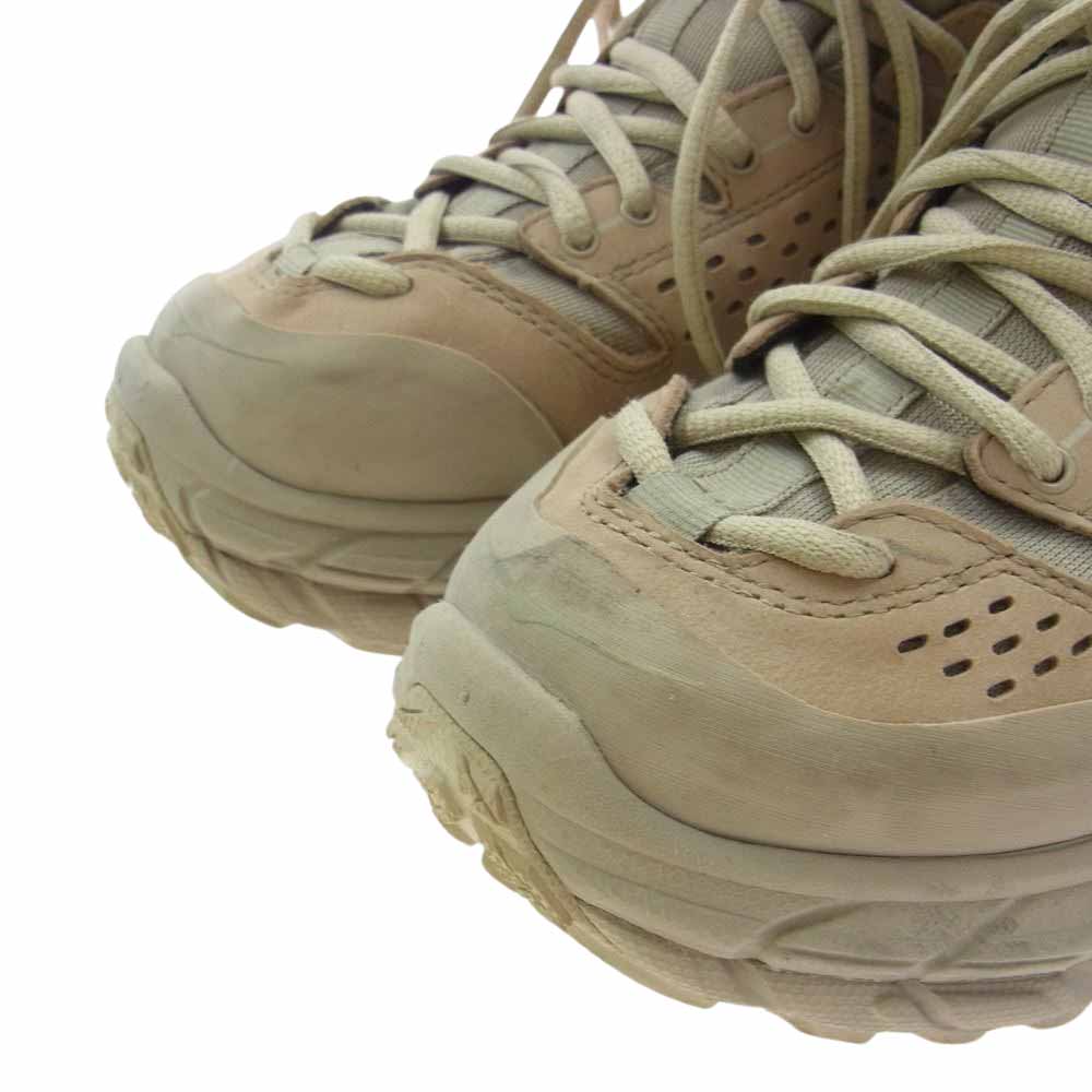HOKA ONE ONE ホカ オネオネ TOR ULTRA HI WP トゥ ウルトラ ハイ ウォーター プルーフ スニーカー ベージュ系 26cm【中古】
