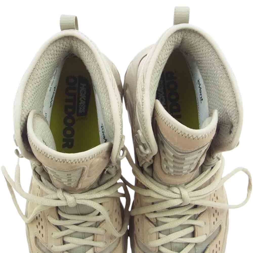 HOKA ONE ONE ホカ オネオネ TOR ULTRA HI WP トゥ ウルトラ ハイ ウォーター プルーフ スニーカー ベージュ系 26cm【中古】
