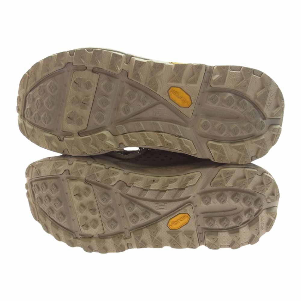 HOKA ONE ONE ホカ オネオネ TOR ULTRA HI WP トゥ ウルトラ ハイ ウォーター プルーフ スニーカー ベージュ系 26cm【中古】