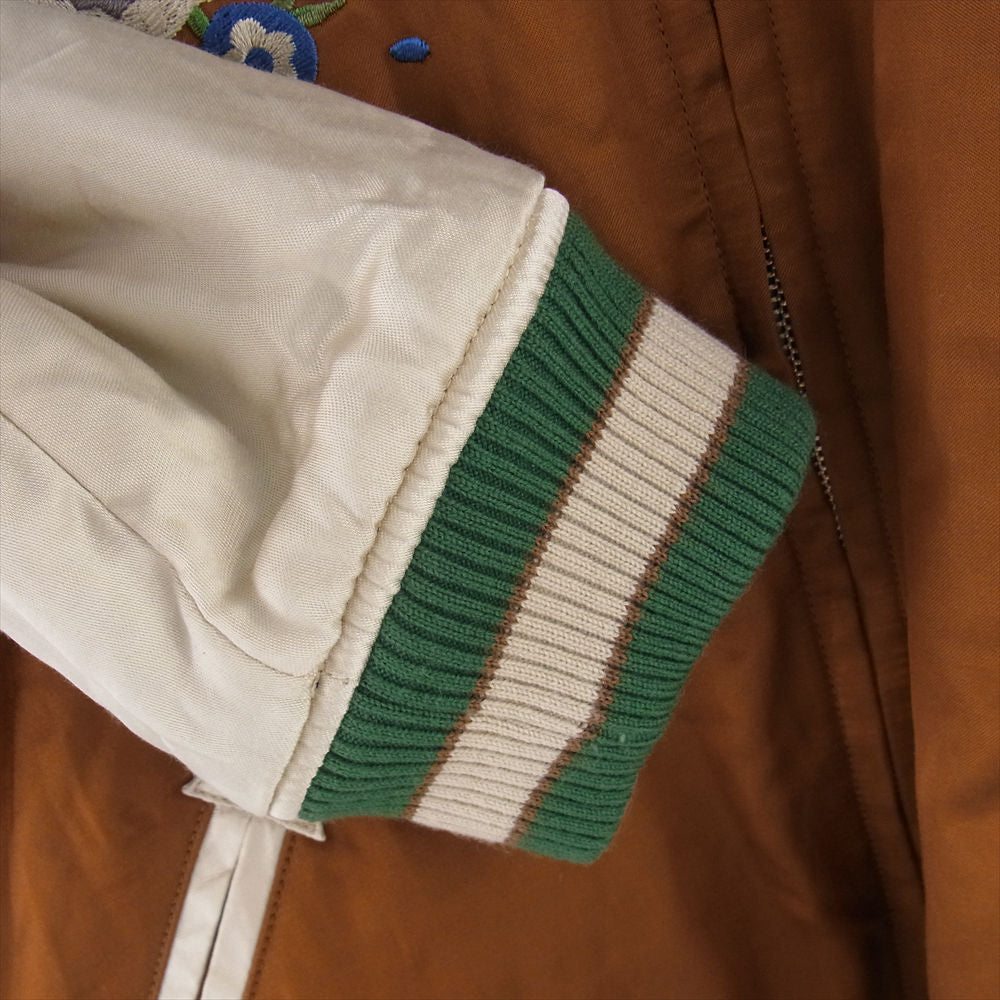 ヴァンディー ザ ピンク 世界300着限定 リバーシブル スカジャン サテン ジャケット ブラウン系 オフホワイト系 ブラック系 XL【中古】