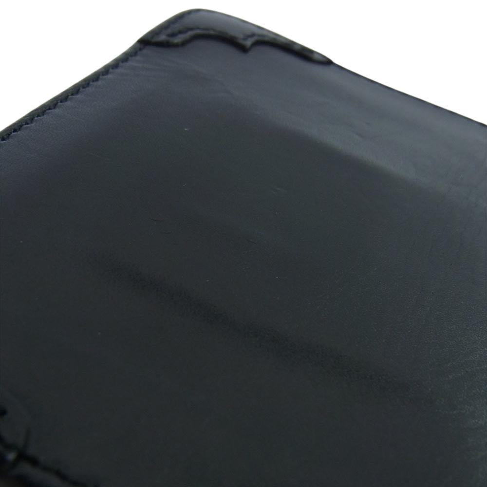 ラウドスタイルデザイン 二つ折り レザーウォレット 財布 ブラック系【中古】