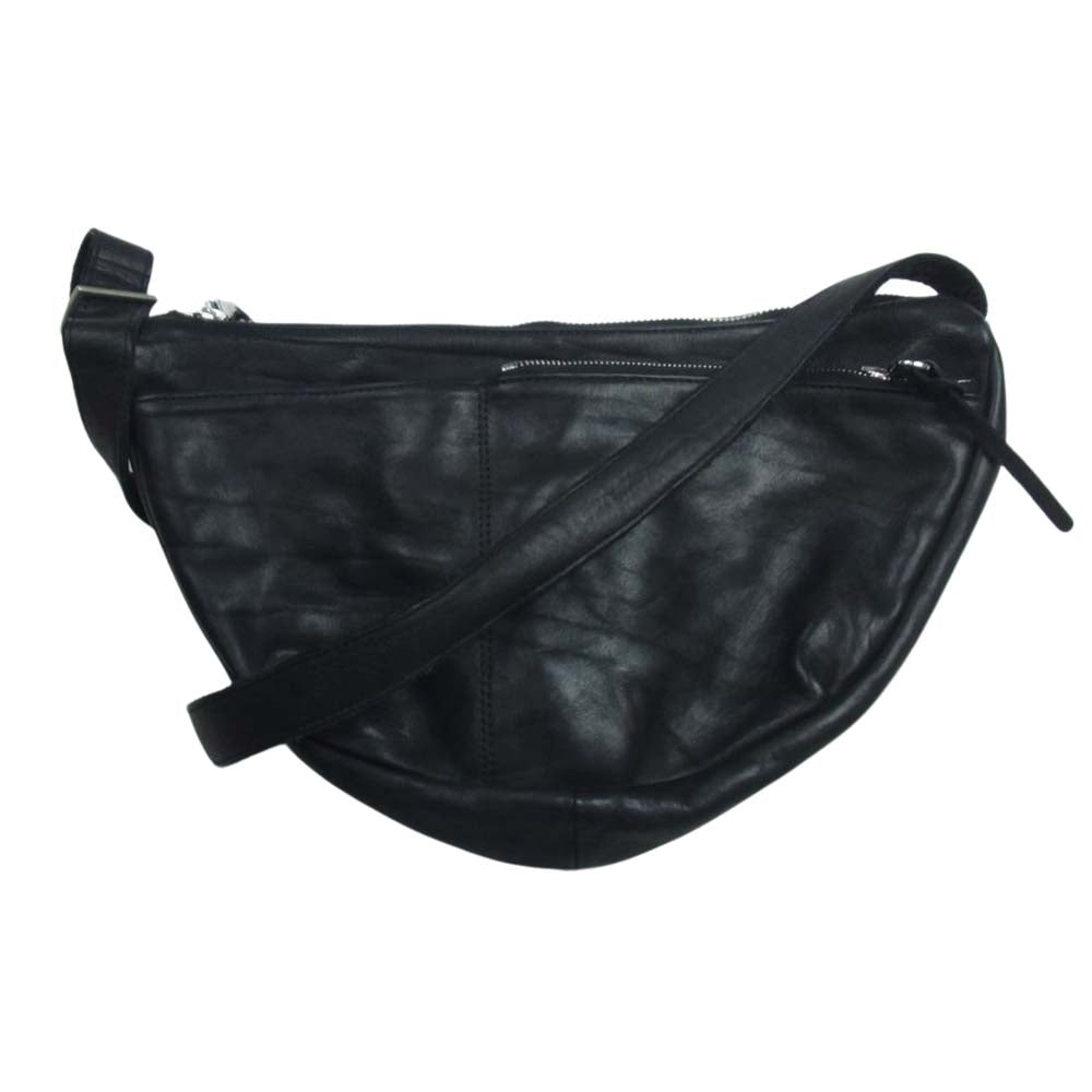 ISAMUKATAYAMA BACKLASH イサムカタヤマバックラッシュ DOUBLE SHOULDER GARMENT-DYED SHOULDER BAG ダブルショルダー ガーメントダイ ショルダーバッグ バナナバッグ ブラック系【中古】