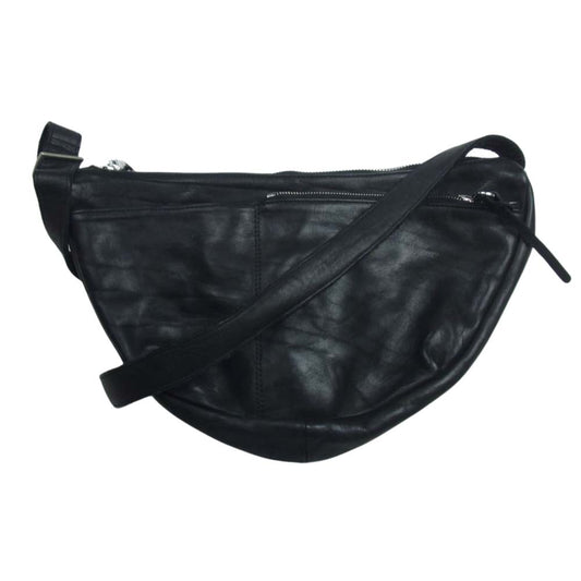 ISAMUKATAYAMA BACKLASH イサムカタヤマバックラッシュ DOUBLE SHOULDER GARMENT-DYED SHOULDER BAG ダブルショルダー ガーメントダイ ショルダーバッグ バナナバッグ ブラック系【中古】
