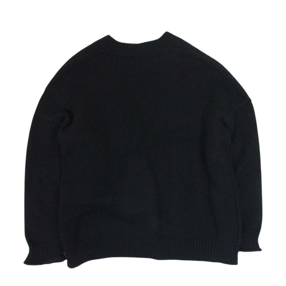 ナゴンスタンス Airly Wool ルーズ カーディガン  ブラック系 38【中古】