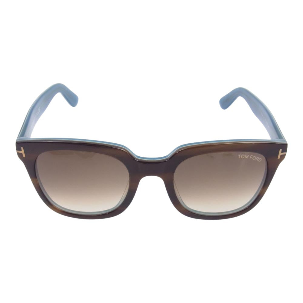 TOM FORD トムフォード TF211 AF 47F 53?21 140 バイカラー ツートーン サングラス ブラウン系 ライトブルー系【中古】