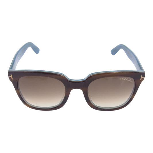 TOM FORD トムフォード TF211 AF 47F 53?21 140 バイカラー ツートーン サングラス ブラウン系 ライトブルー系【中古】