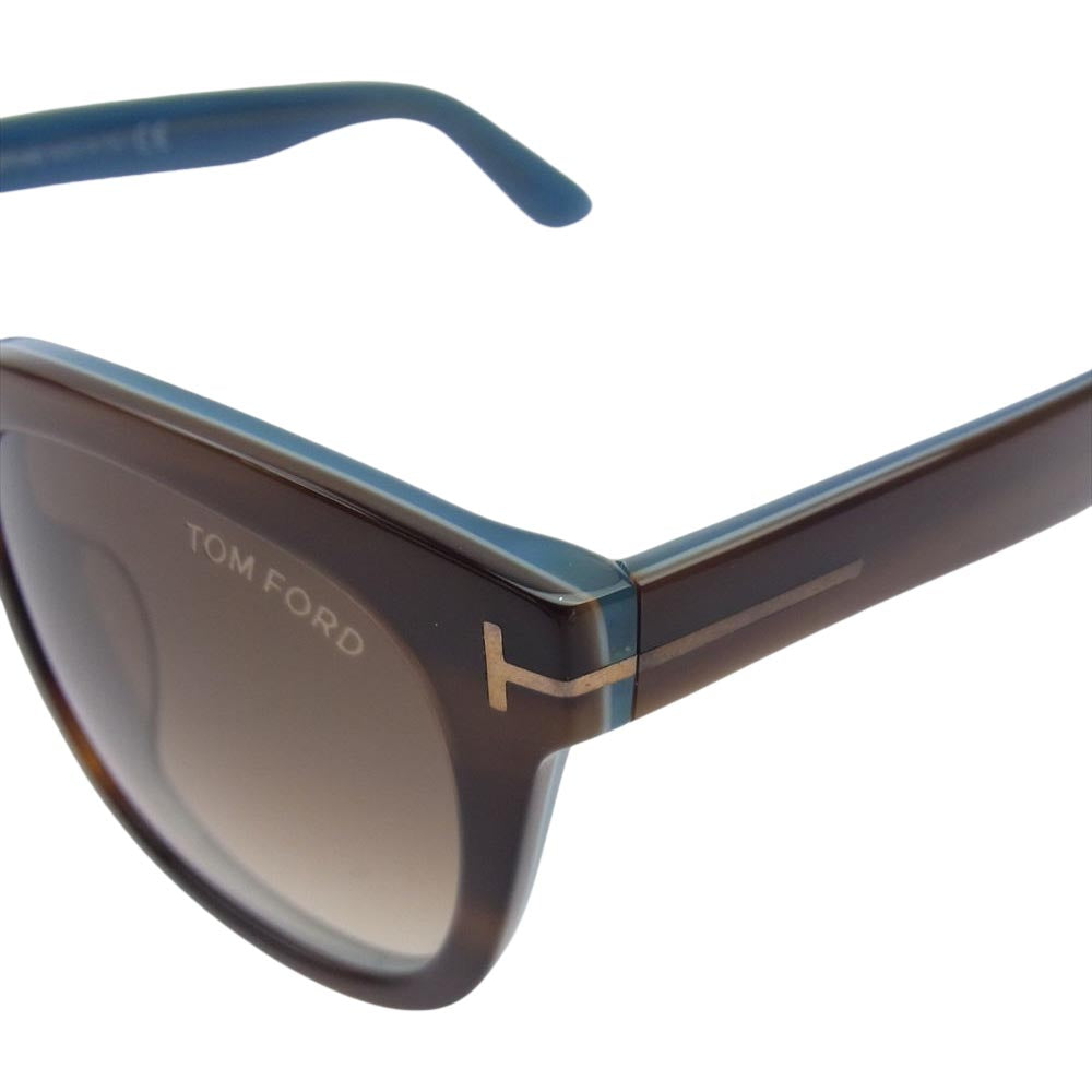 TOM FORD トムフォード TF211 AF 47F 53?21 140 バイカラー ツートーン サングラス ブラウン系 ライトブルー系【中古】