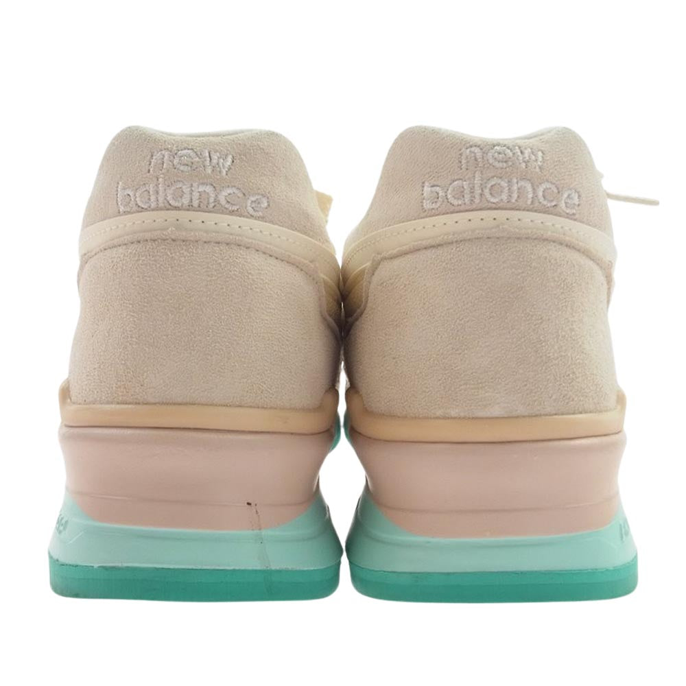 NEW BALANCE ニューバランス M997RSA  USA製 Costal Pack Beige Teal スエード ローカット スニーカー ピンク系 28cm【中古】