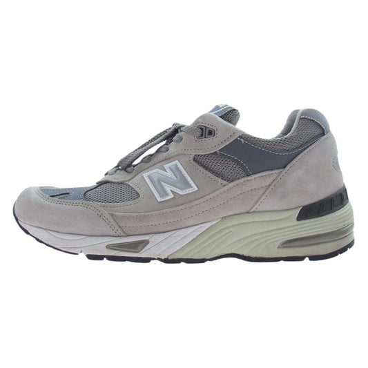 NEW BALANCE ニューバランス M991GL 英国製 スニーカー ランニングシューズ グレー系 US9D【中古】