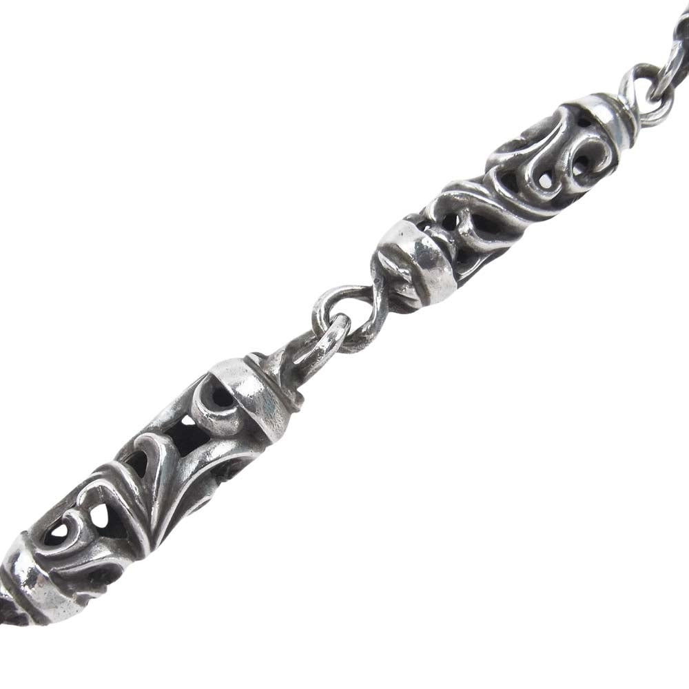 CHROME HEARTS クロムハーツ（原本無） ROLLER C/R LONG-T 2クリップ ローラー ウォレットチェーン 9リンク シルバー系【中古】