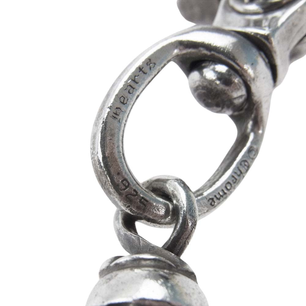 CHROME HEARTS クロムハーツ（原本無） ROLLER C/R LONG-T 2クリップ ローラー ウォレットチェーン 9リンク シルバー系【中古】