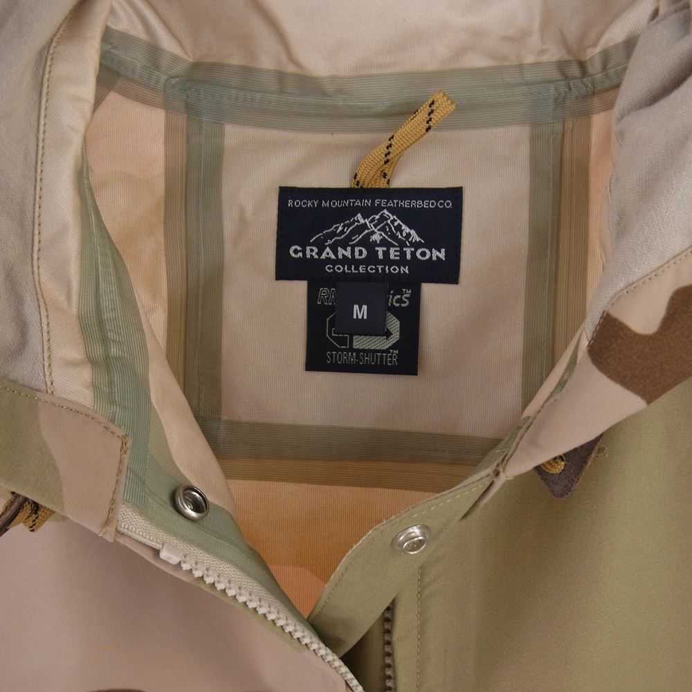 ロッキーマウンテンフェザーベッド GRAND TETON JUNCTION PARKA DESERT CAMO GTX ゴアテックス デザートカモ マウンテンパーカ ヴィンテージ ジャケット カーキ系 ベージュ系 マルチカラー系 M【中古】