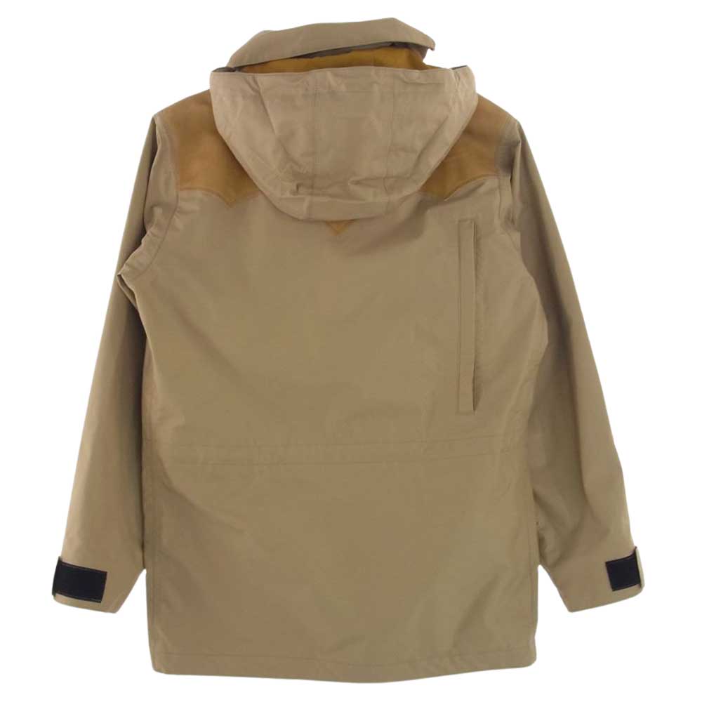 ロッキーマウンテンフェザーベッド RMFB MOUNTAIN PARKA for ANATOMICA アナトミカ別注 MOUNTAIN PARKA レザーヨーク切替 マウンテンパーカー ベージュ系 38【中古】
