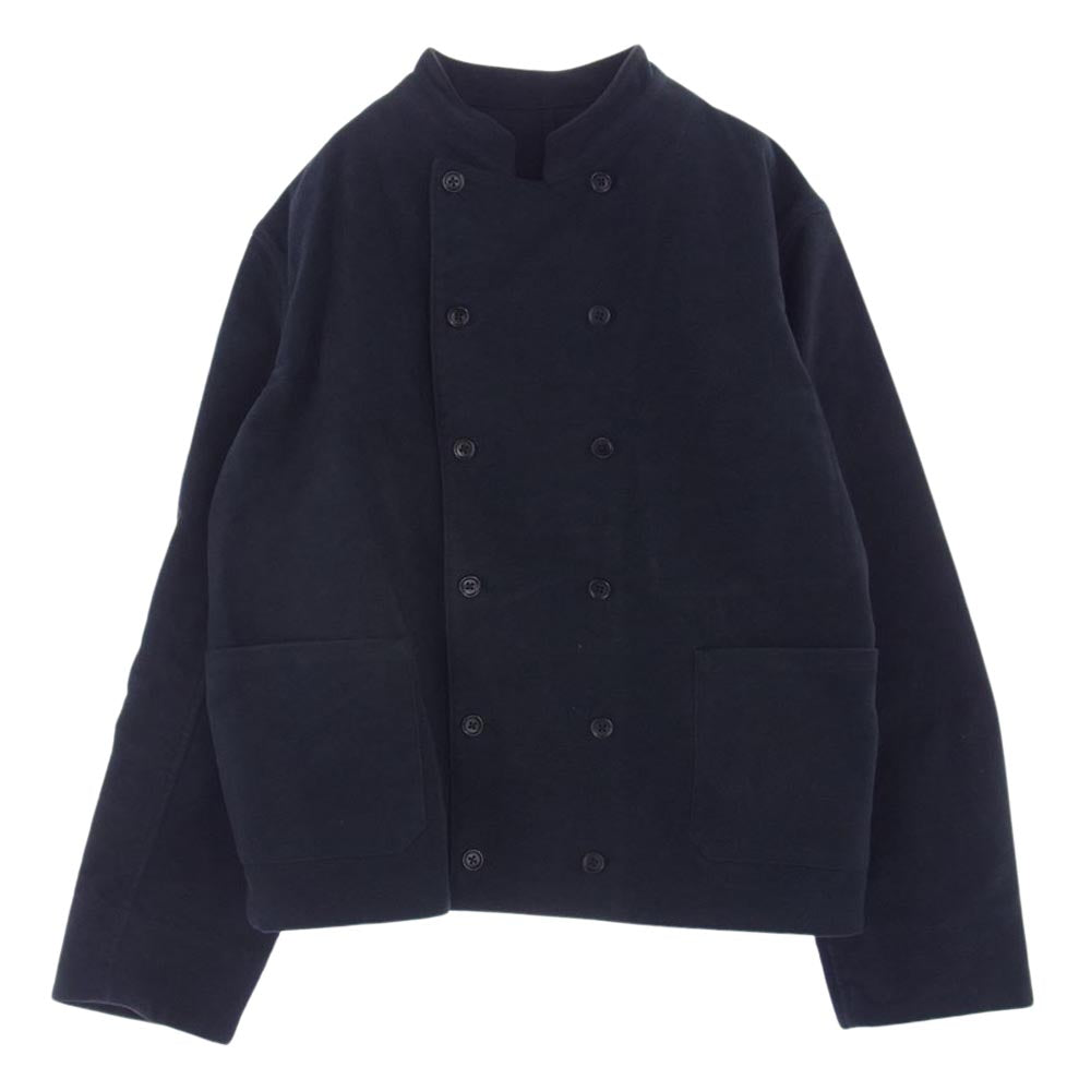 ANATOMICA アナトミカ フランス製 AEROMECANO ENGLISH MOLESKIN エアロメカノ モールスキン スタンドカラー ジャケット ブラック系 M【中古】