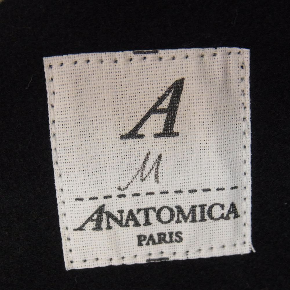 ANATOMICA アナトミカ フランス製 AEROMECANO ENGLISH MOLESKIN エアロメカノ モールスキン スタンドカラー ジャケット ブラック系 M【中古】
