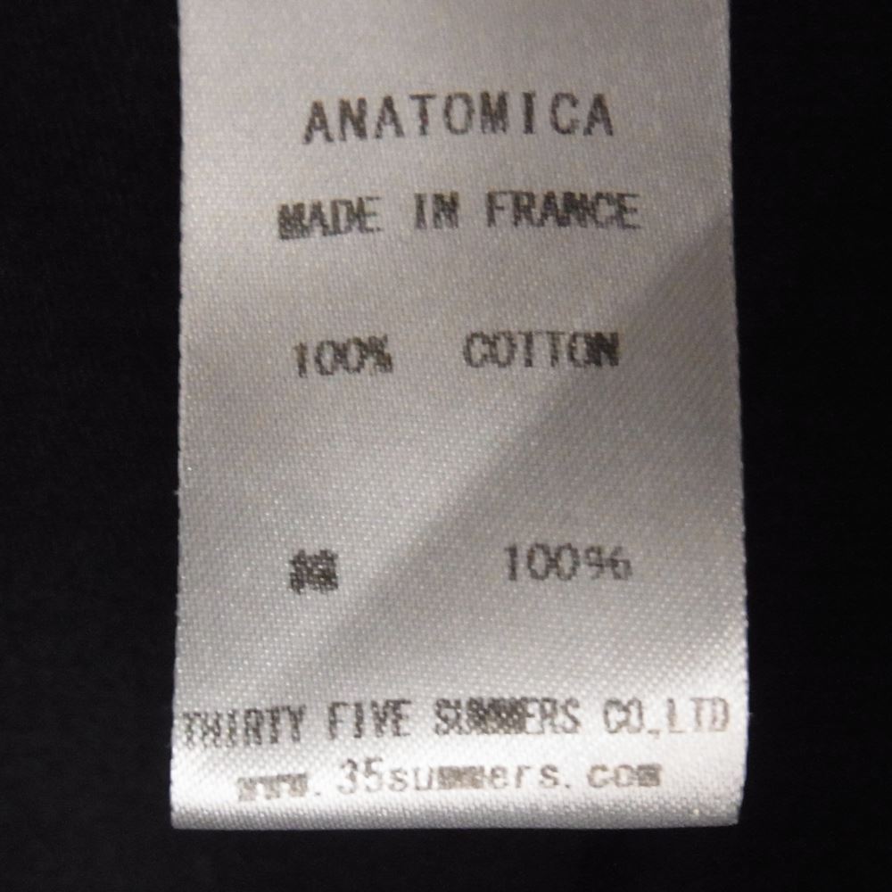 ANATOMICA アナトミカ フランス製 AEROMECANO ENGLISH MOLESKIN エアロメカノ モールスキン スタンドカラー ジャケット ブラック系 M【中古】