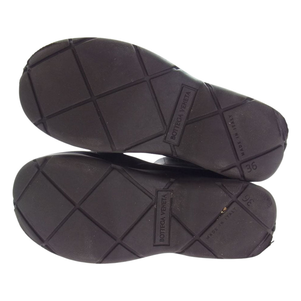 BOTTEGAVENETA ボッテガヴェネタ PUDDLE ANKLE パドル アンクル ブーツ レインブーツ ブラウン系 36【中古】