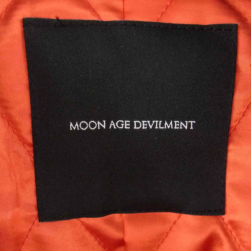 Moonage Devilment ムーンエイジデビルメント mac-0292 ラムレザー ダブル ライダース ジャケット カーキ系 48【中古】
