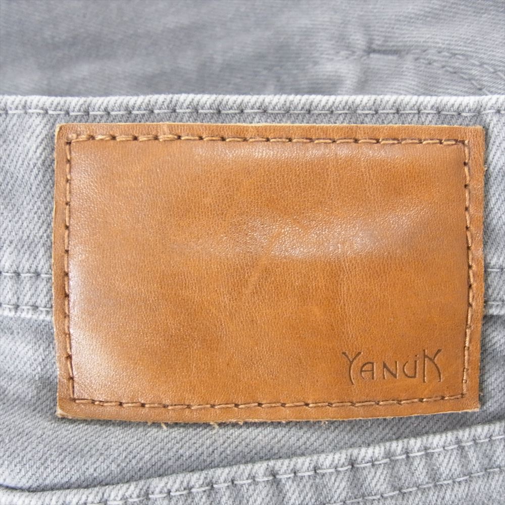 YANUK ヤヌーク WIND AND SEA ウィンダンシー 57311502 クラシック ストレート BEN デニムパンツ ジーンズ グレー系 34【中古】