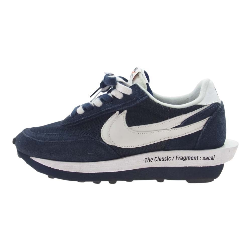 NIKE ナイキ DH2684-400 Fragment sacai LD Waffle Blackended Blue フラグメント サカイ ワッフル ローカット スニーカー ダークネイビー系 27.5cm【中古】