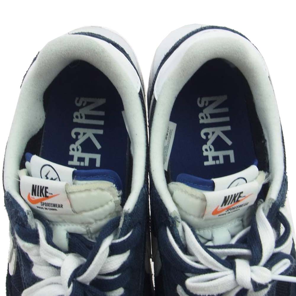 NIKE ナイキ DH2684-400 Fragment sacai LD Waffle Blackended Blue フラグメント サカイ ワッフル ローカット スニーカー ダークネイビー系 27.5cm【中古】