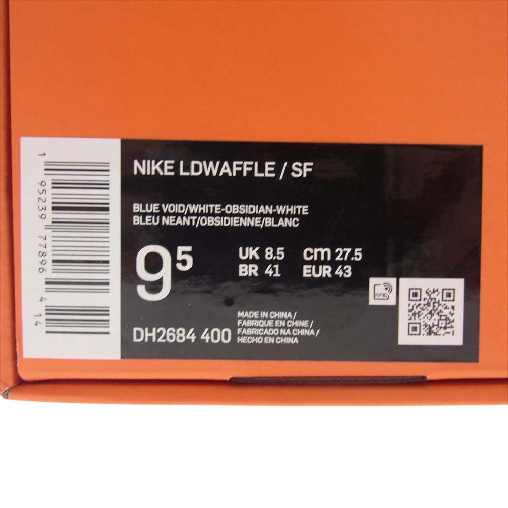 NIKE ナイキ DH2684-400 Fragment sacai LD Waffle Blackended Blue フラグメント サカイ ワッフル ローカット スニーカー ダークネイビー系 27.5cm【中古】