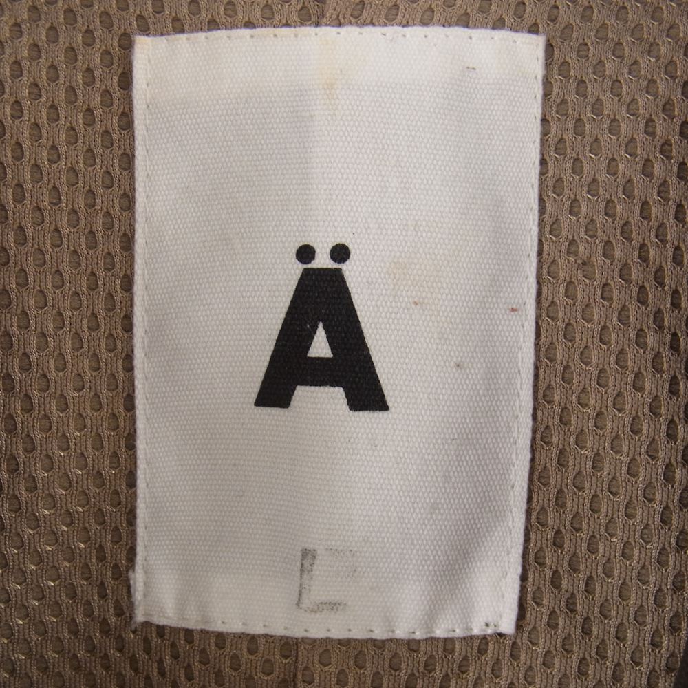 エイス ラムレザー 比翼 シャツ ジャケット ダークブラウン系 L【中古】