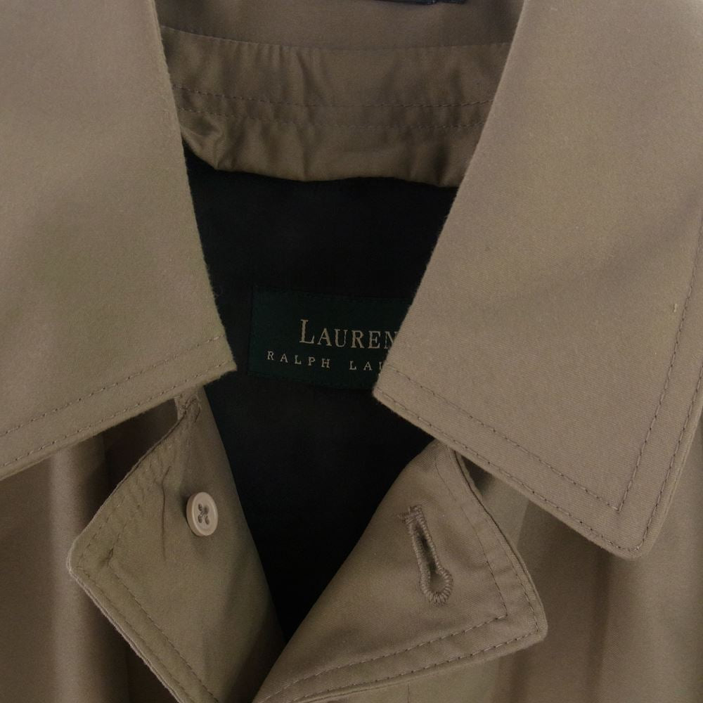 RALPH LAUREN ラルフローレン ライナー付き ステンカラー コート ベージュ系 36R【中古】