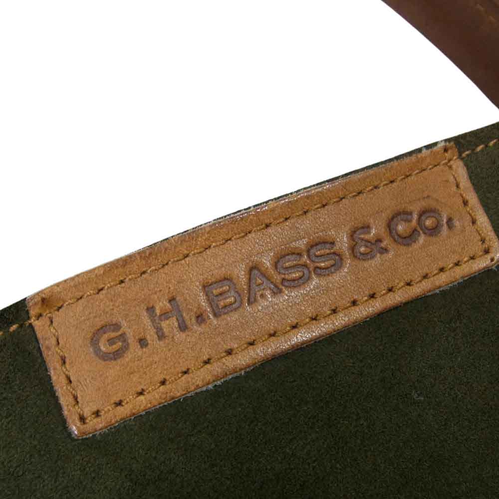 ジーエイチバス スエード トート バッグ カーキ系【中古】