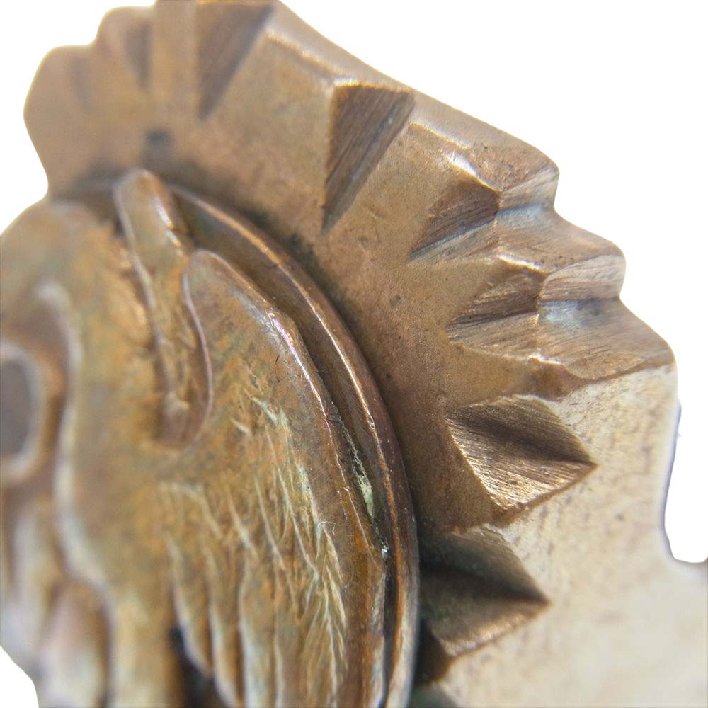 メキシカン リング スクエア ゴールド系 21号【中古】