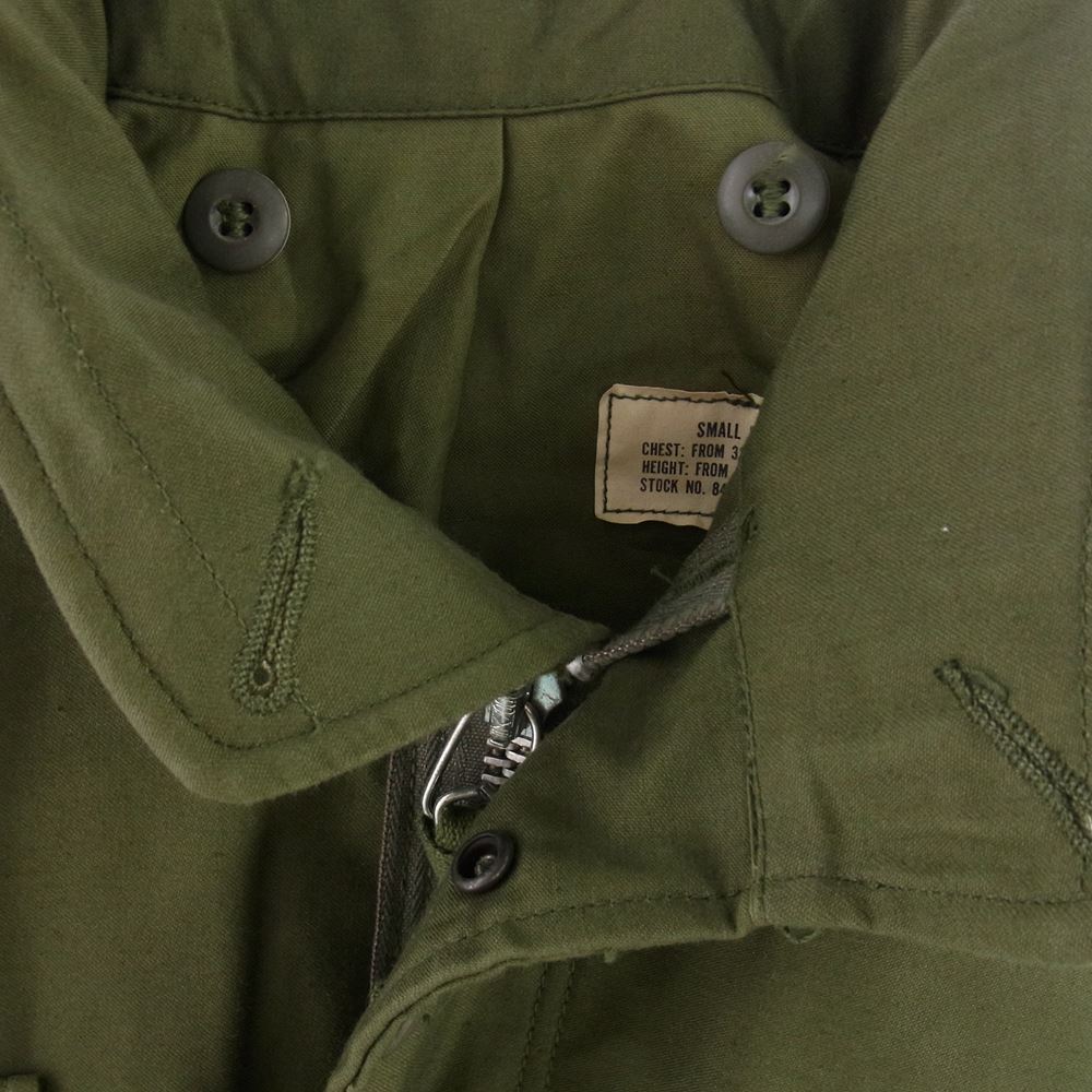 米軍 ヴィンテージ 60s 2nd M-65 ジャングルファティーグジャケット カーキ系 S【中古】