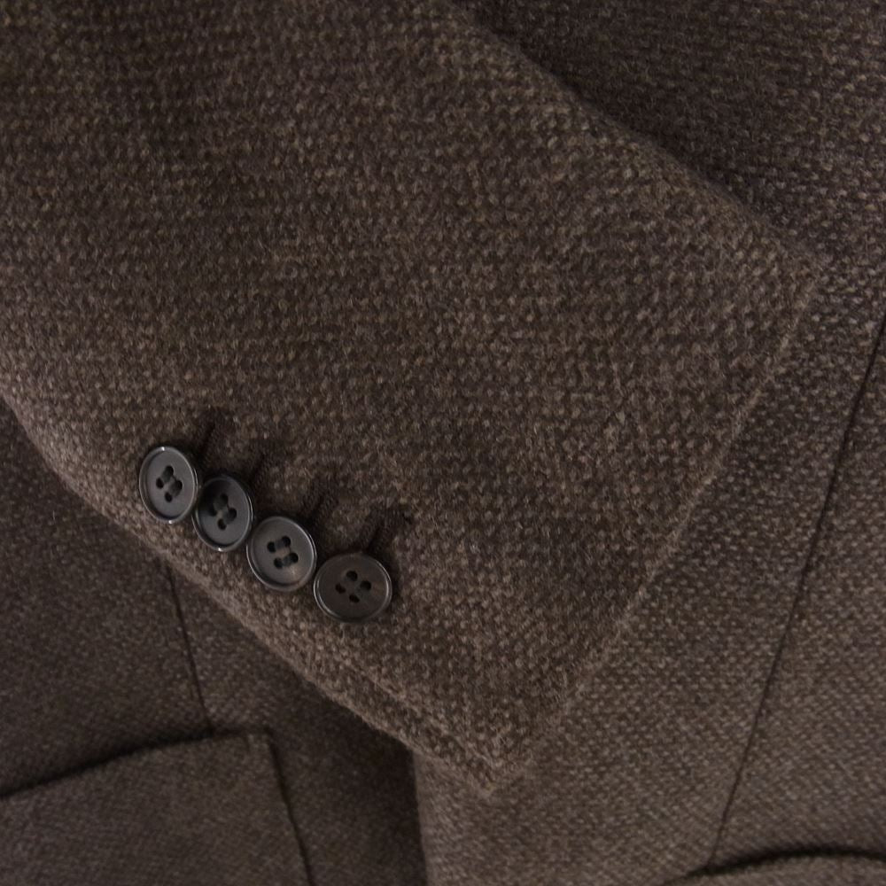 ブルーエグリージオ U3AJ06 RING JACKET リングジャケット ウール シルク 段返り 3B テーラードジャケット ブラウン系 44-8Drop【中古】